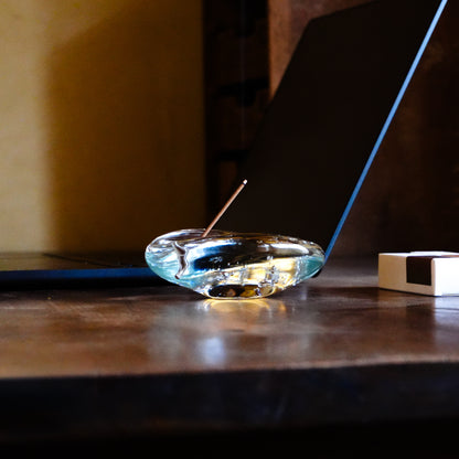 Glass Incense Holder ガラスのお香立て